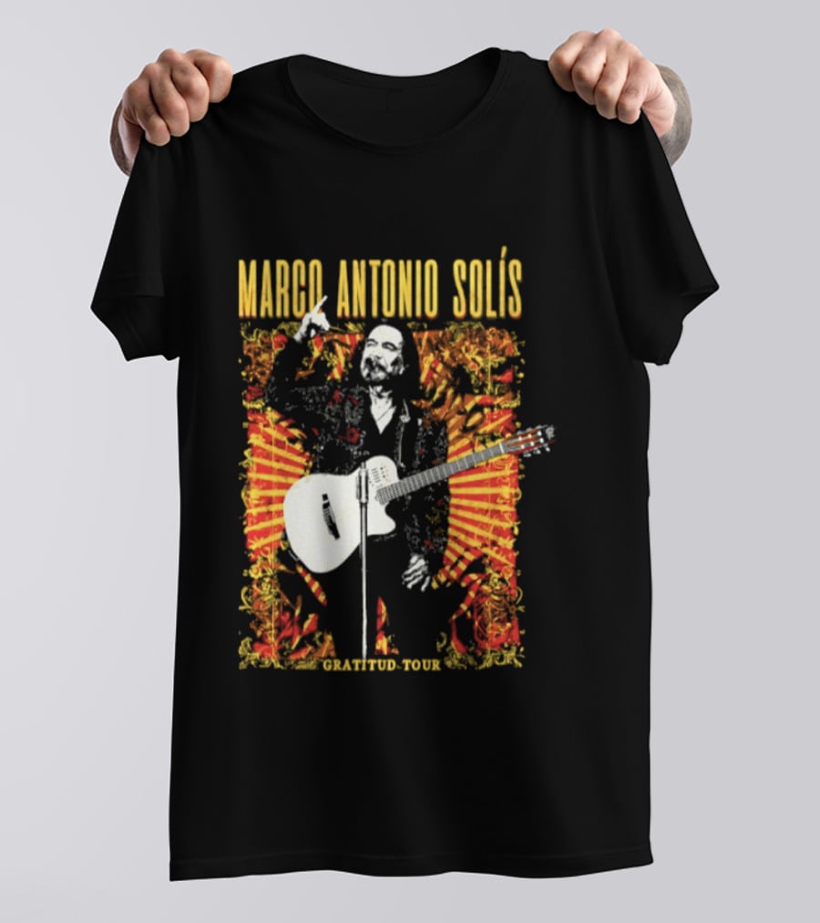Marco Antonio Solis Gratitud Tour Latin Music Guitar T-Shirt
