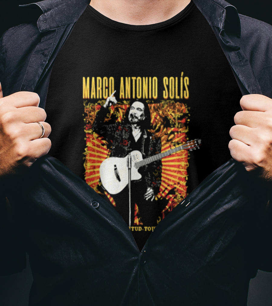 Marco Antonio Solis Gratitud Tour Latin Music Guitar T-Shirt