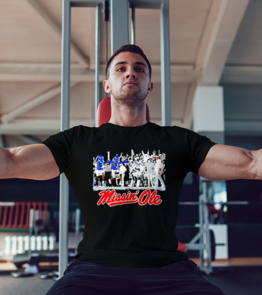 Missin' Ole Rebels Football Coach Mississippi T-Shirt