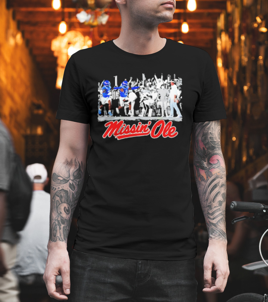 Missin' Ole Rebels Football Coach Mississippi T-Shirt