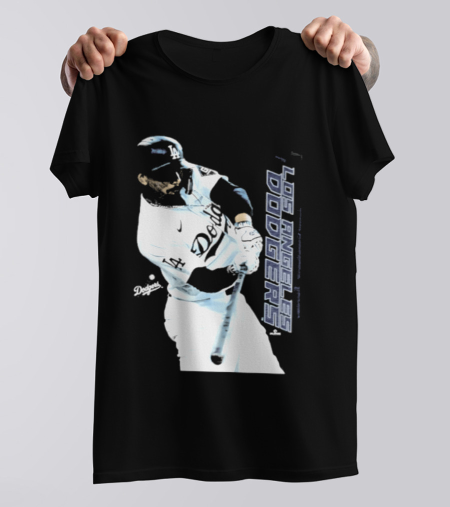 Mookie Betts Los Angeles Dodgers MLB Swing Action T-Shirt