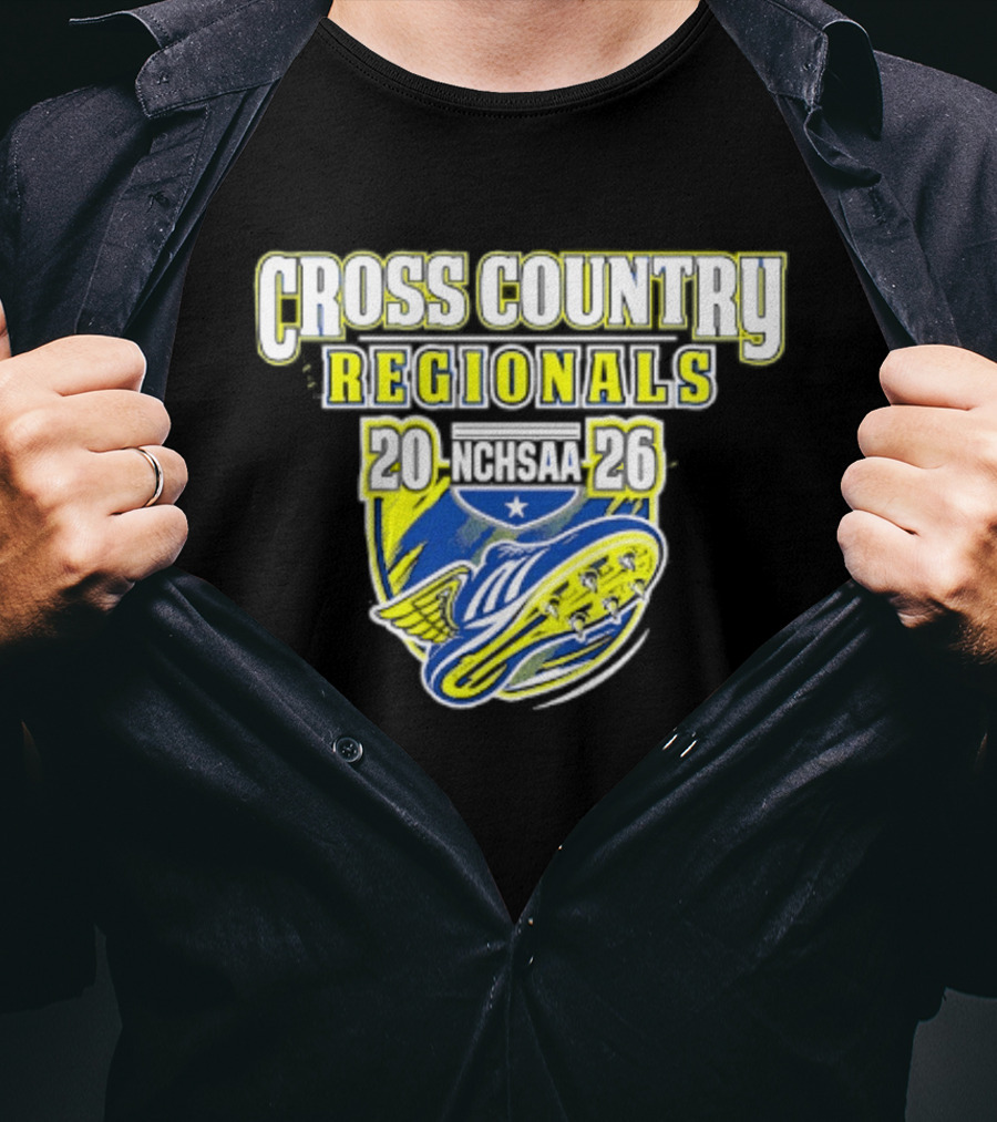 Cross Country Regionals 2026 North Carolina Running Event Crest T-Shirt
