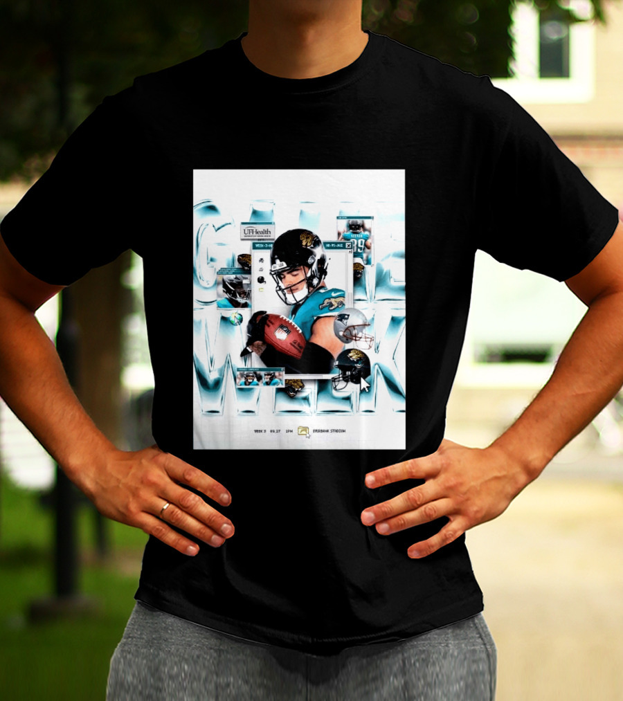 New England Patriots Vs Jacksonville Jaguars Game Week 3 EverBank Stadium September 27 2026 T-Shirt
