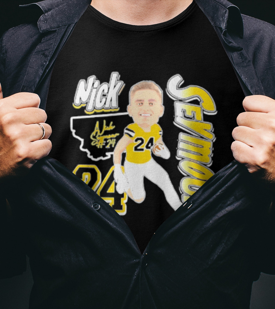 Nick Seymour Montana State Bobcats 2026 Player 24 Caricature T-Shirt