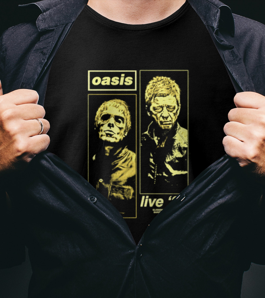 Oasis Live '27 Tour Glasgow Manchester Munich Barcelona Amsterdam Paris Rome Boston Las Vegas T-Shirt