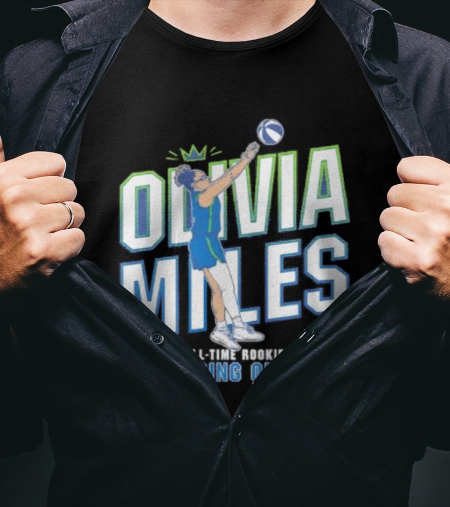 Olivia Miles All Time Rookie Scoring Queen Basketball T-Shirt