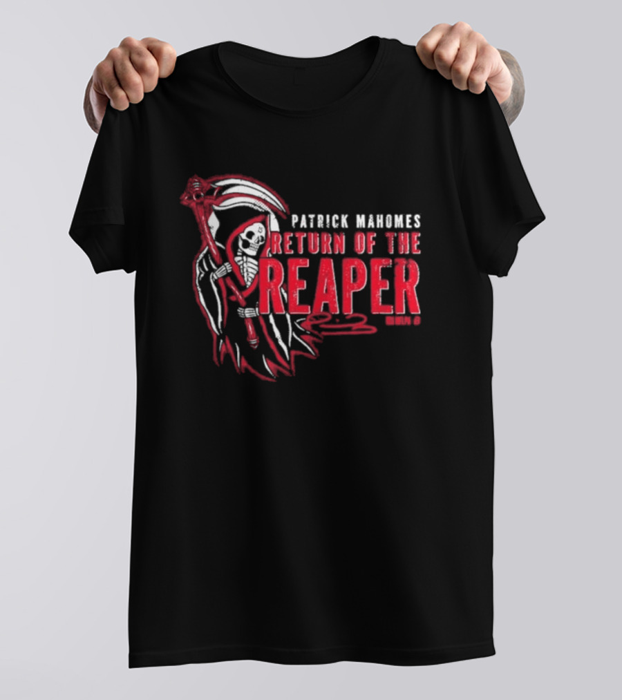 Patrick Mahomes Return Of The Reaper NFL Scythe Iconic Kansas City Chiefs T-Shirt