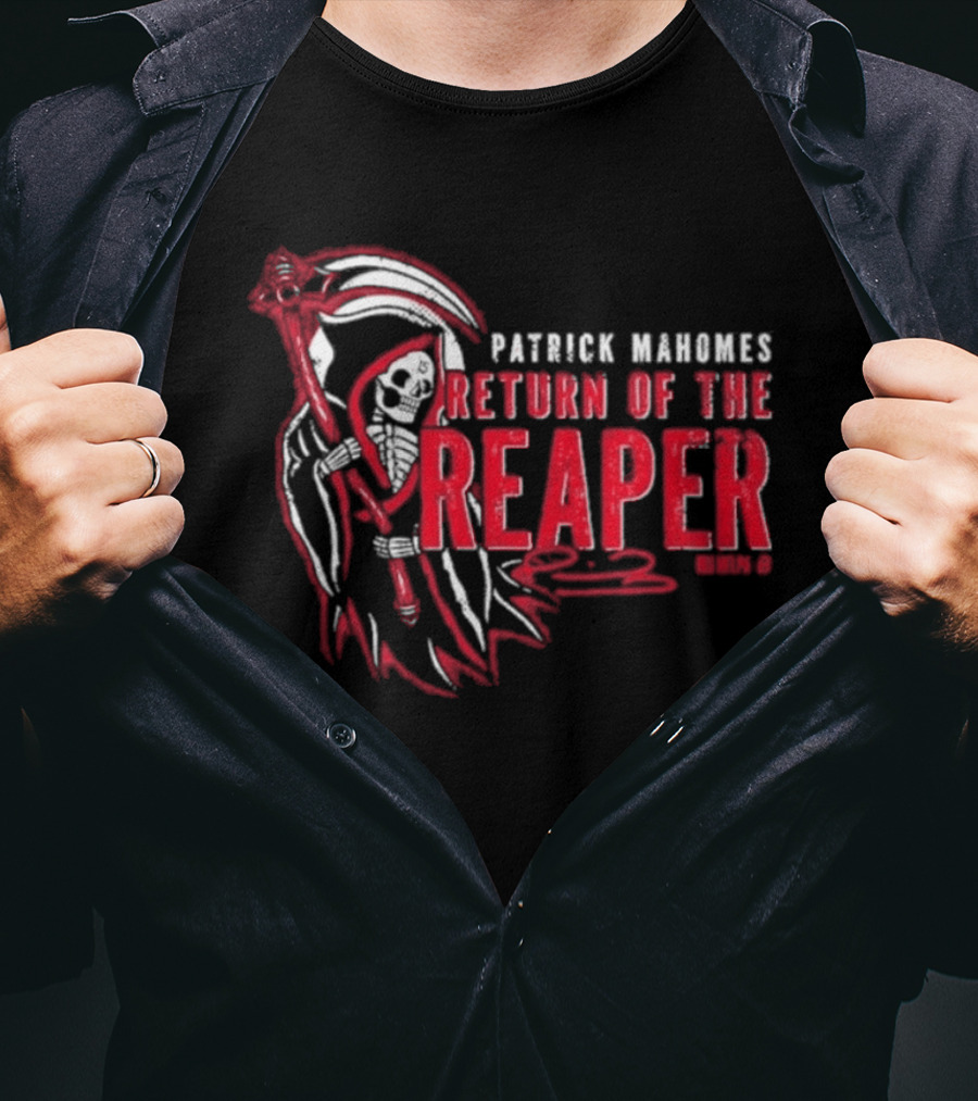 Patrick Mahomes Return Of The Reaper NFL Scythe Iconic Kansas City Chiefs T-Shirt