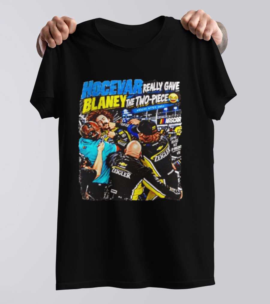 Hocevar Really Gave Blaney The Two Piece NASCAR After Dark T-Shirt