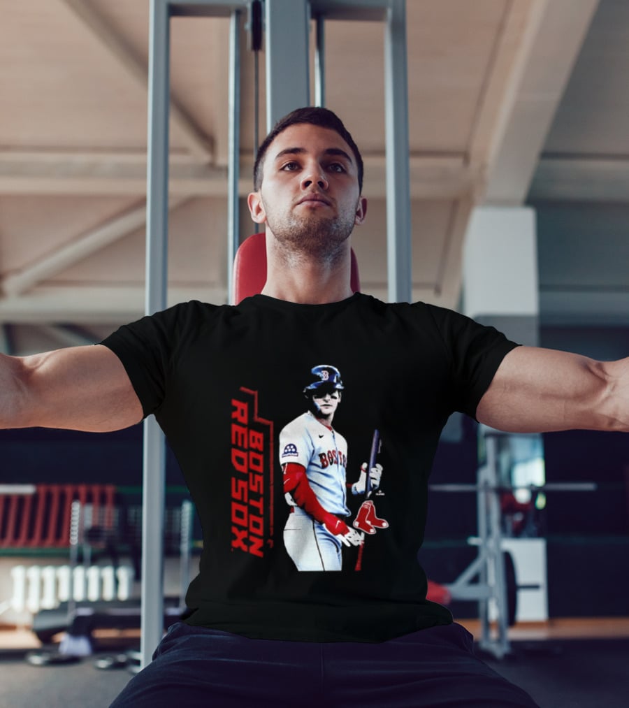 Roman Anthony Boston Red Sox MLB Player Swing Action T-Shirt