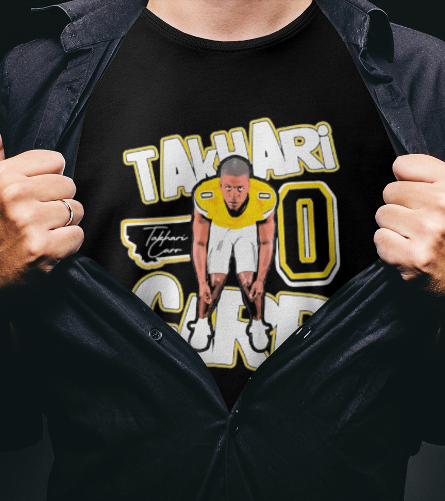 Takhari Carr Montana State Bobcats Player 2026 Caricature T-Shirt