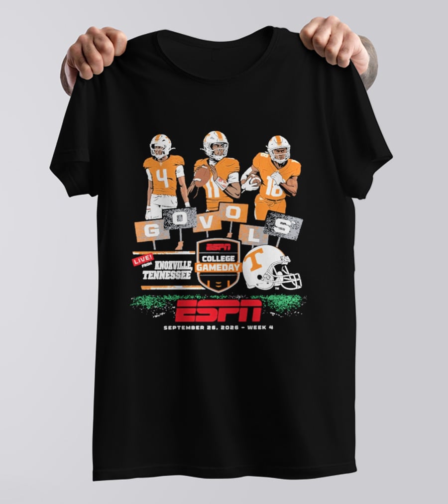 Tennessee Football ESPN College Gameday Go Vols Knoxville September 2023 Week 4 T-Shirt