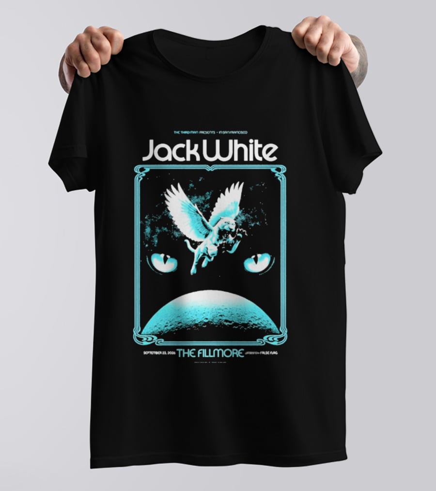 Jack White The Fillmore San Francisco September 23 2026 Angel Imagery Concert T-Shirt