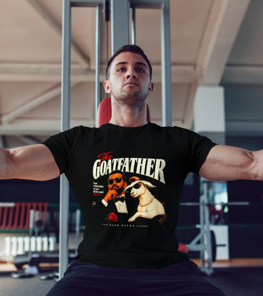 The Goatfather Kash Patel FBI Meme Goat T-Shirt