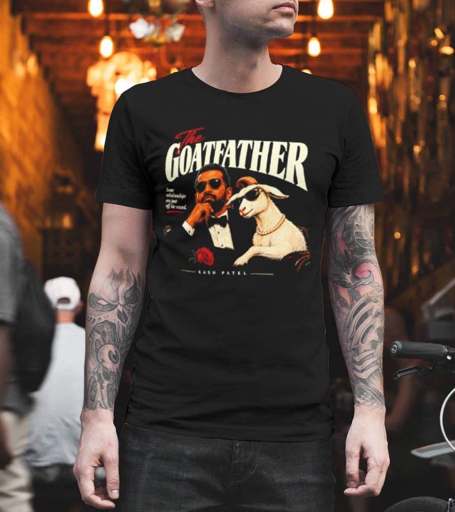 The Goatfather Kash Patel FBI Meme Goat T-Shirt