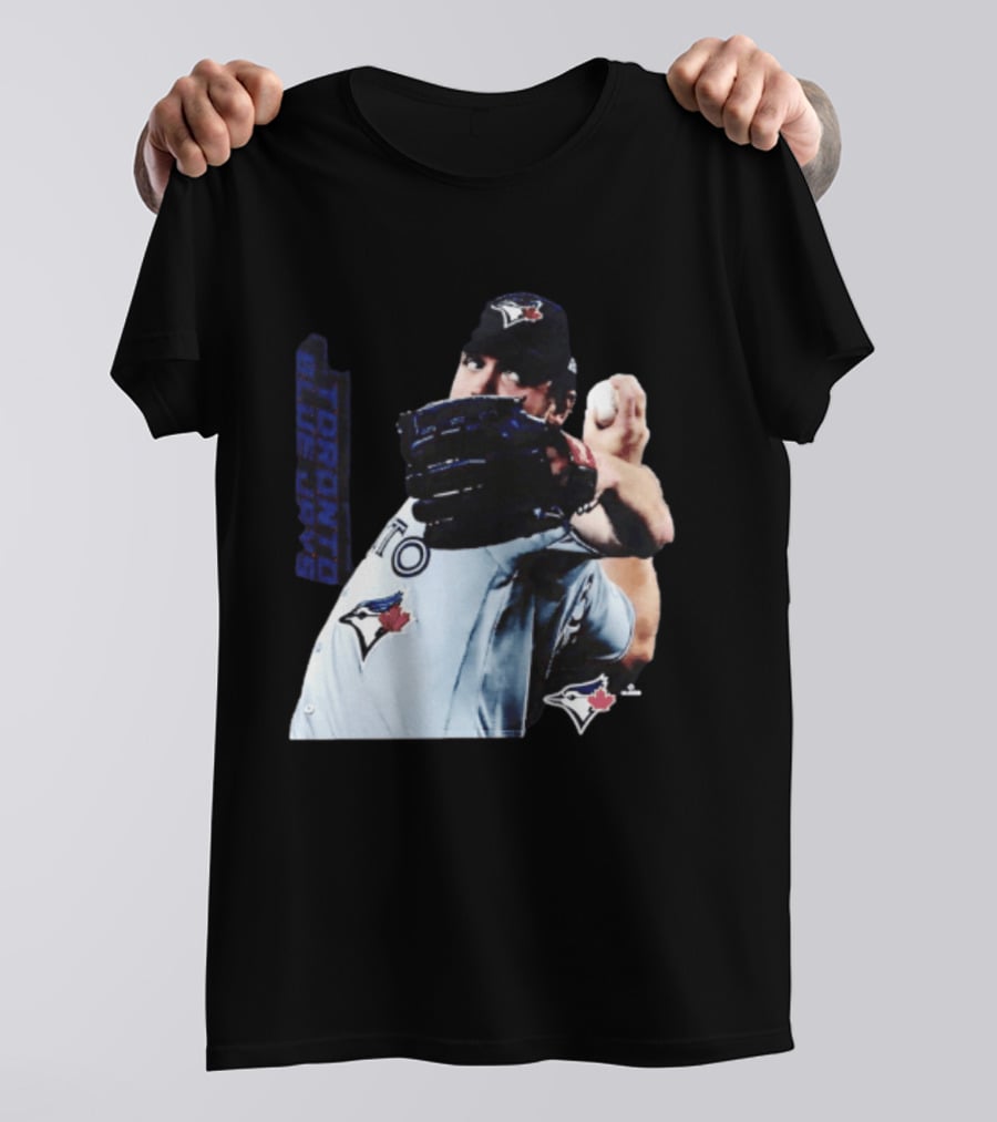 Trey Yesavage Toronto Blue Jays MLB Player Pitching Action T-Shirt
