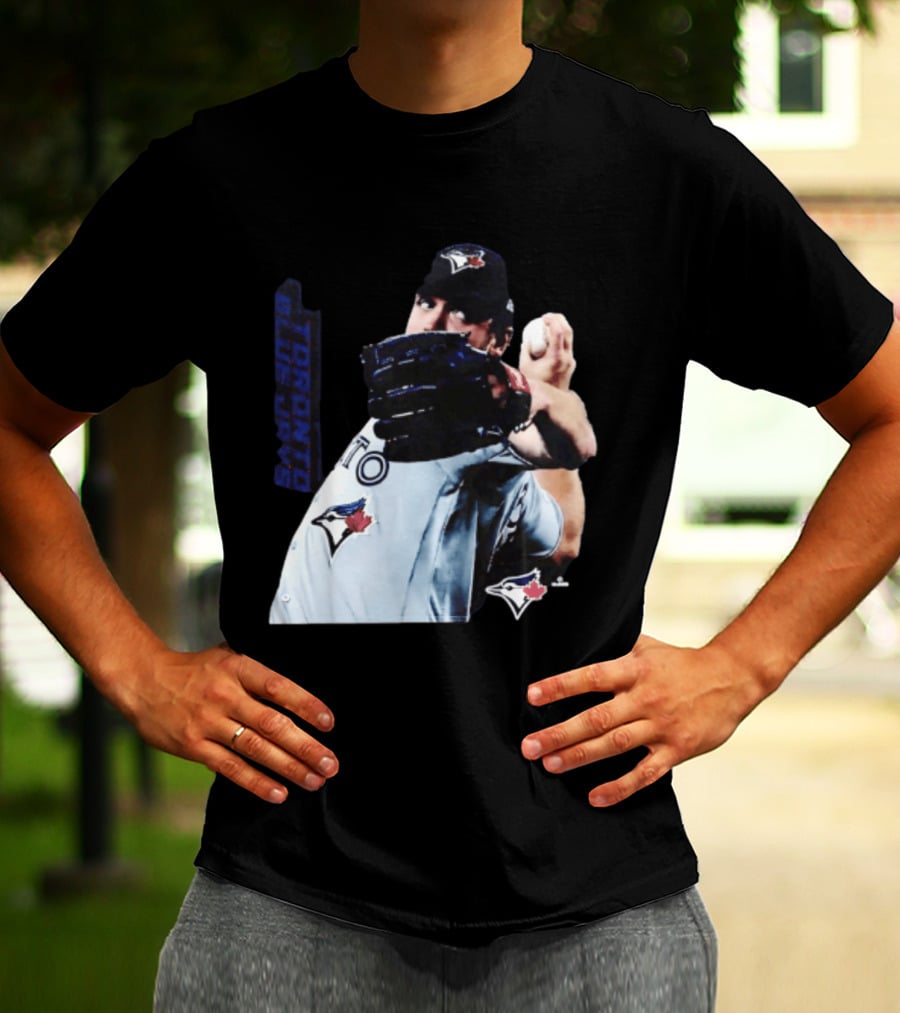 Trey Yesavage Toronto Blue Jays MLB Player Pitching Action T-Shirt