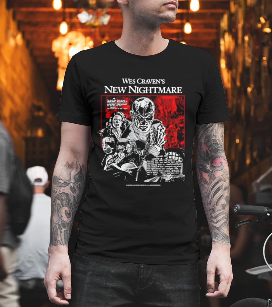 Wes Craven's New Nightmare Freddy Krueger Iconic Horror Movie T-Shirt
