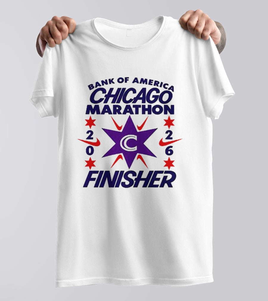 Bank Of America Chicago Marathon 2026 Finisher C Star Nike T-Shirt