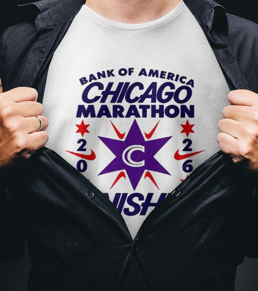 Bank Of America Chicago Marathon 2026 Finisher C Star Nike T-Shirt