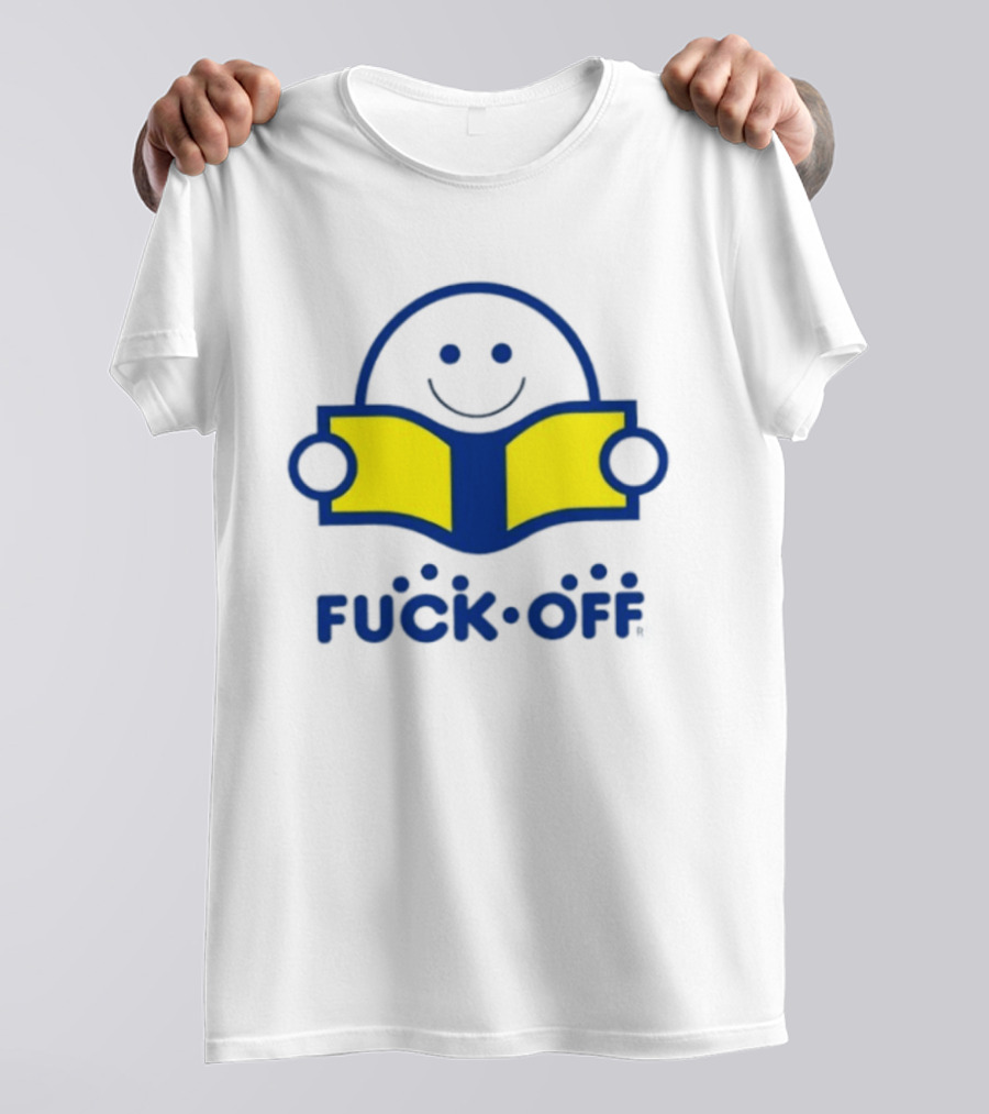 Smiley Face Fuck Off Reading Book Sarcastic T-Shirt