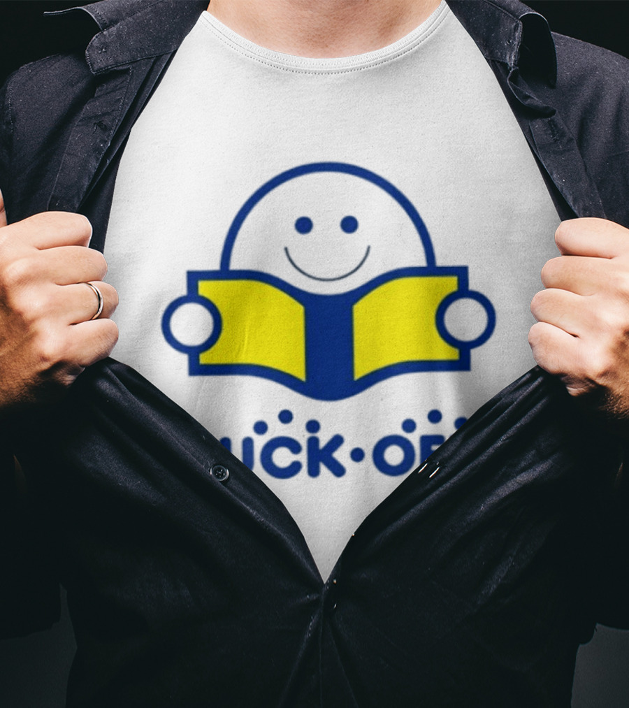 Smiley Face Fuck Off Reading Book Sarcastic T-Shirt