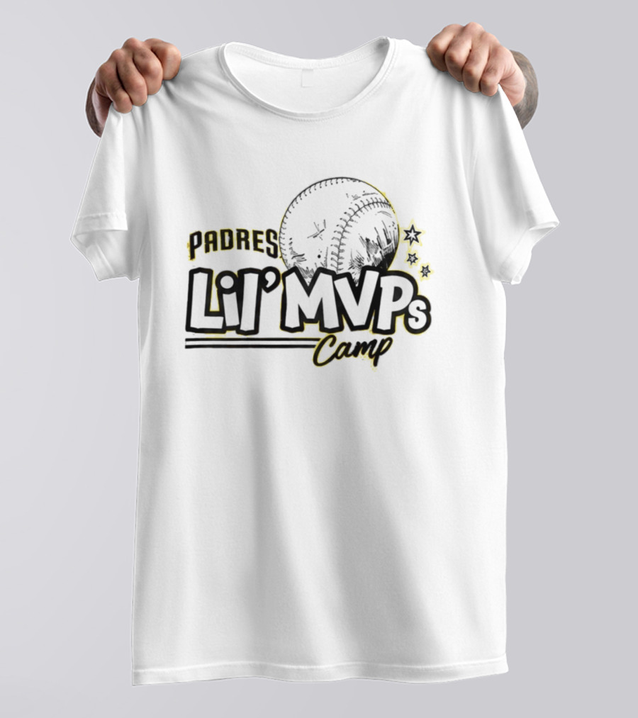Padres Lil' MVPs Camp 2026 Baseball Stars T-Shirt