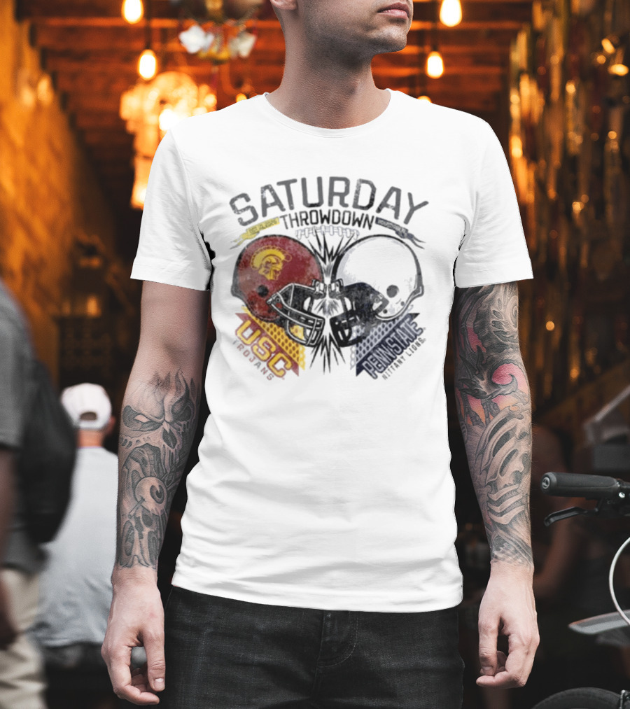 Saturday Throwdown Penn State Nittany Lions Vs USC Trojans Football 2026 T-Shirt