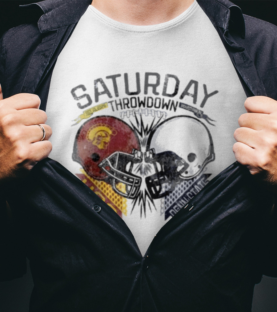Saturday Throwdown Penn State Nittany Lions Vs USC Trojans Football 2026 T-Shirt