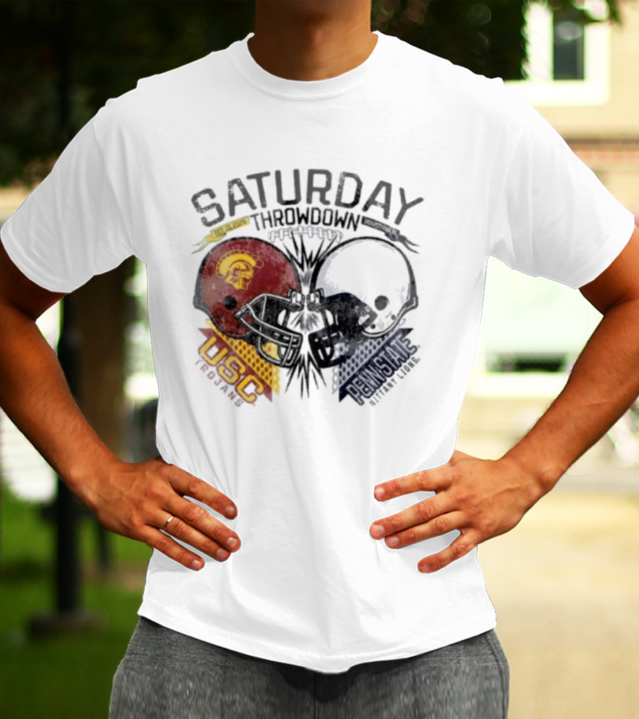 Saturday Throwdown Penn State Nittany Lions Vs USC Trojans Football 2026 T-Shirt
