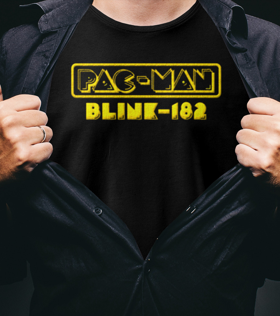 Pac Man Blink 182 Collaboration Yellow T-Shirt