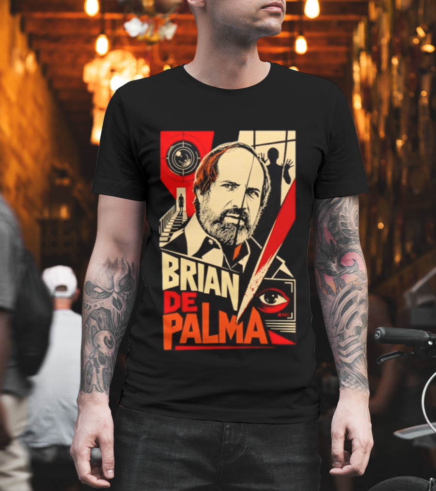 Brian De Palma The Camera Never Tells The Whole Truth Retro Film Noir T-Shirt
