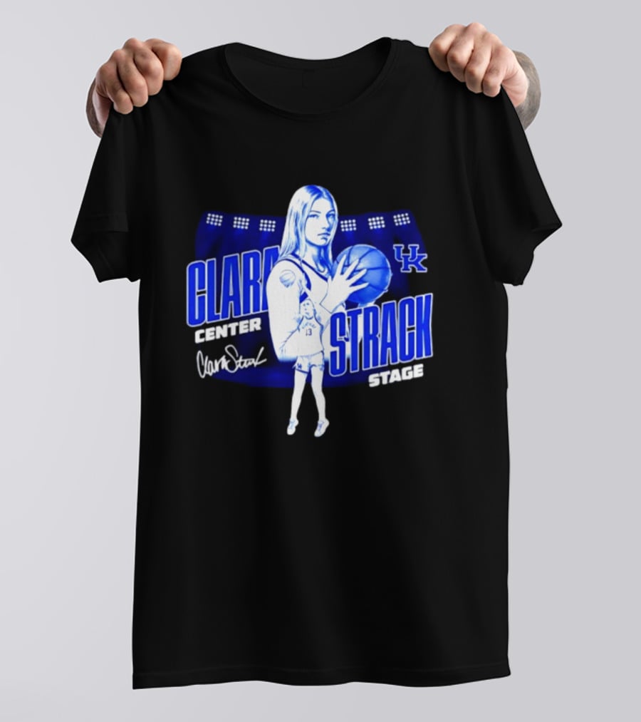 Clara Strack 13 Center Kentucky Wildcats Basketball Stage T-Shirt