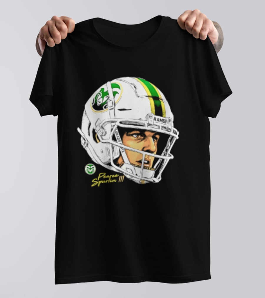 Darius Curry 3 Colorado State Rams NCAA Football Swag Head Prestigue Signature T-Shirt