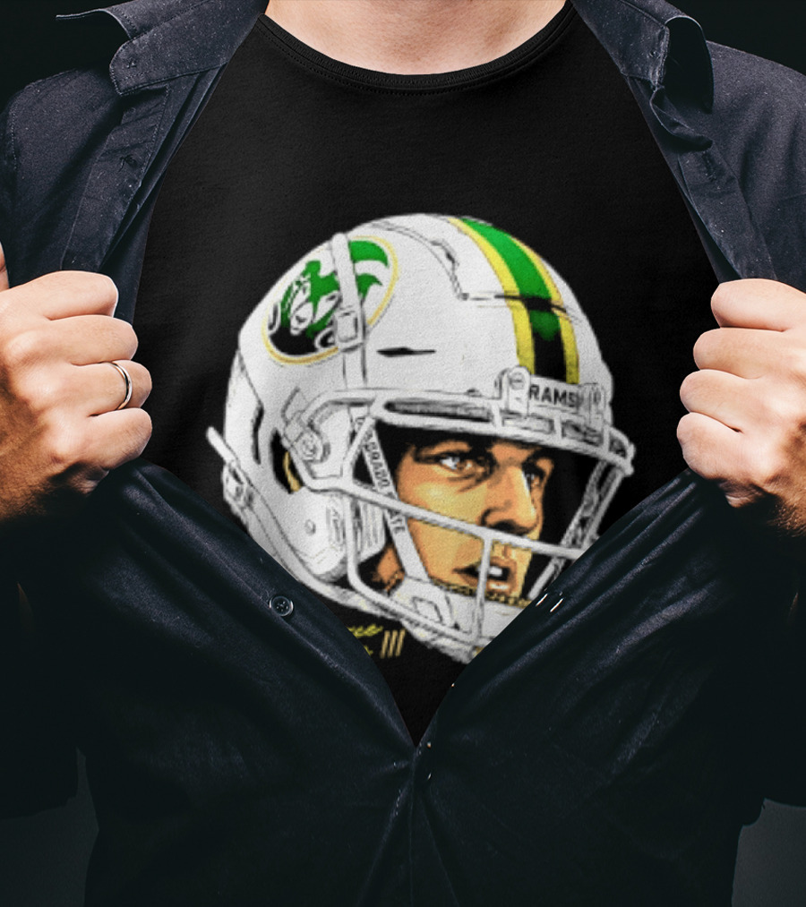 Darius Curry 3 Colorado State Rams NCAA Football Swag Head Prestigue Signature T-Shirt