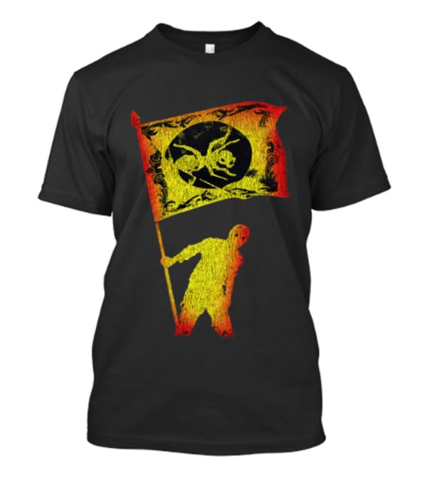 The Prodigy Ant Silhouette Brandishing Flag Multicolor T-Shirt