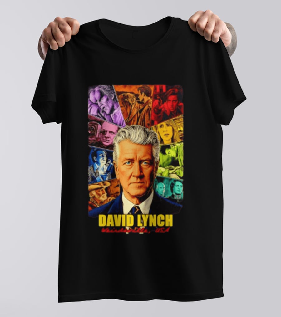 David Lynch Weirdsville USA Iconic Characters Collage T-Shirt