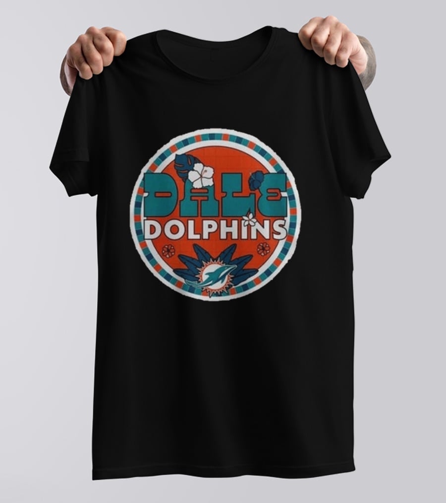 Miami Dolphins Dale Hispanic Heritage Month Aqua T-Shirt