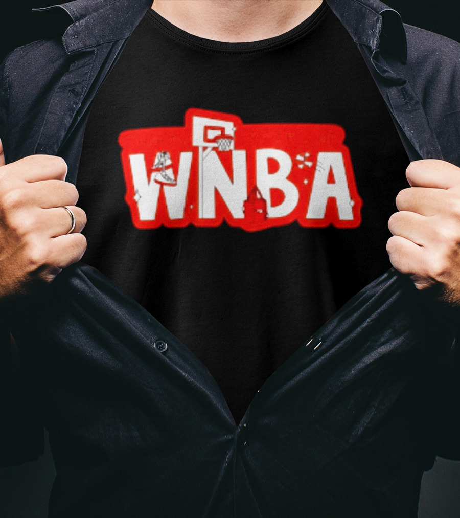 Thirty Years Of WNBA Basketball Hoops And Sneakers Celebration T-Shirt
