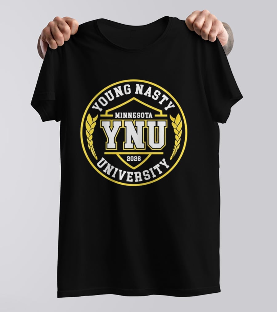 Young Nasty University YNU Minnesota 2026 Seal T-Shirt