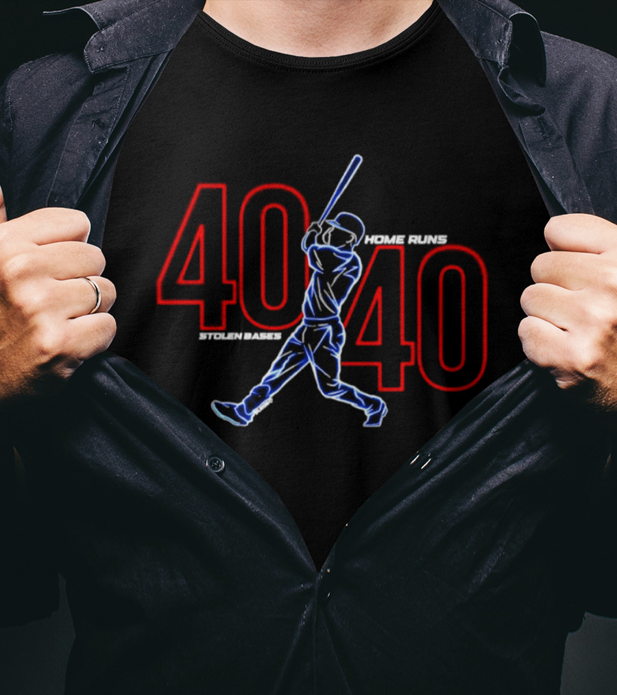 Pete Crow Armstrong 40.40 Home Runs Chicago Cubs Electric T-Shirt