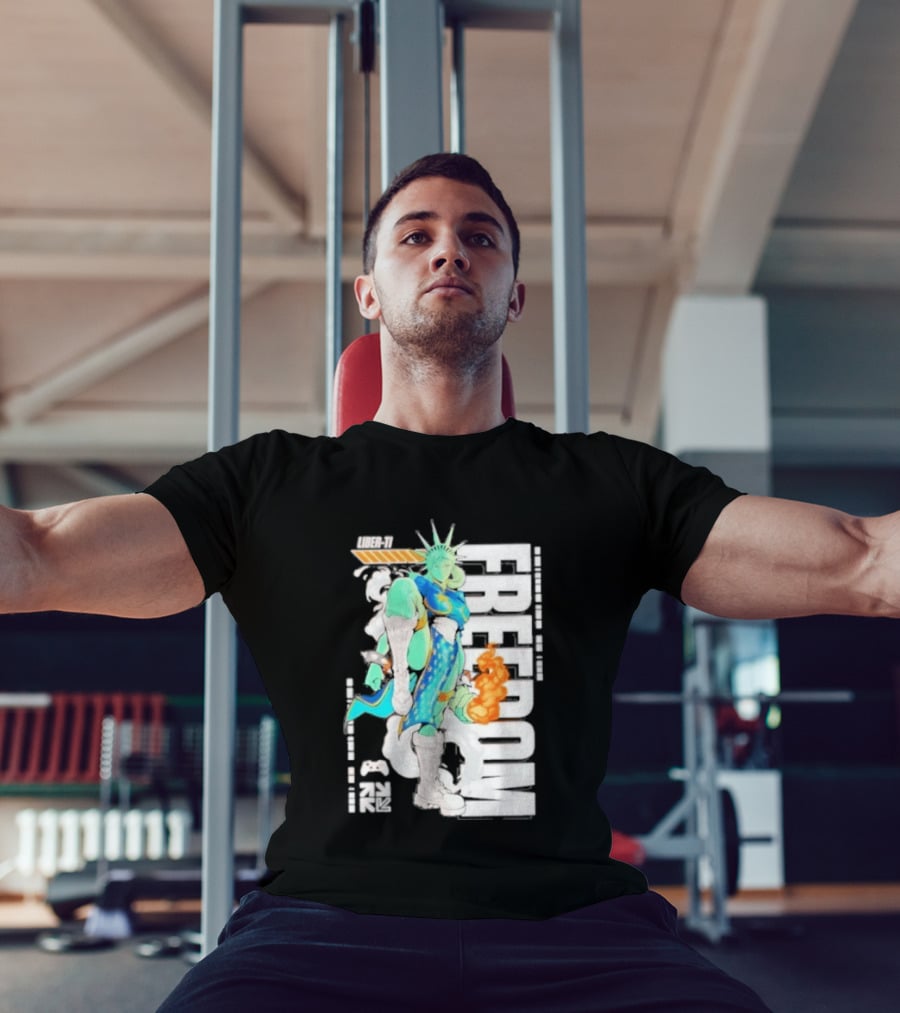 Freedom Fighter Liberty Statue Game Character Hero T-Shirt