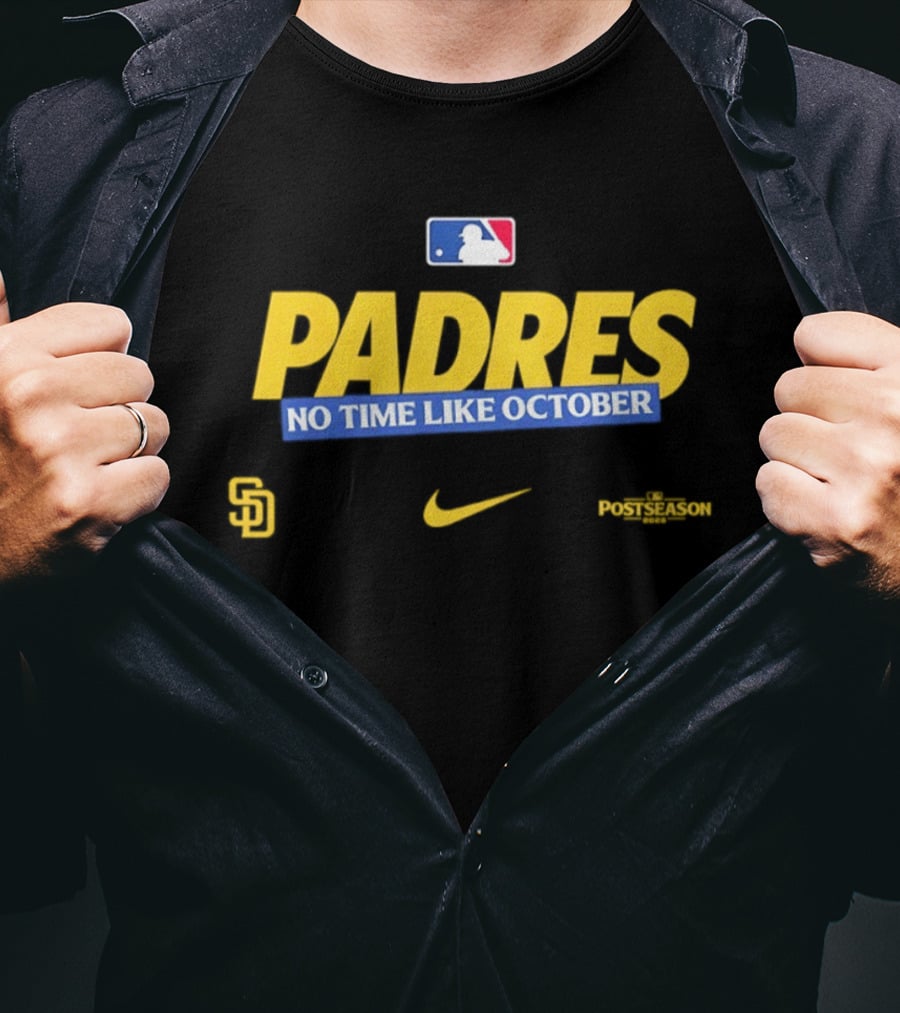 San Diego Padres No Time Like October 2026 MLB Postseason Nike T-Shirt