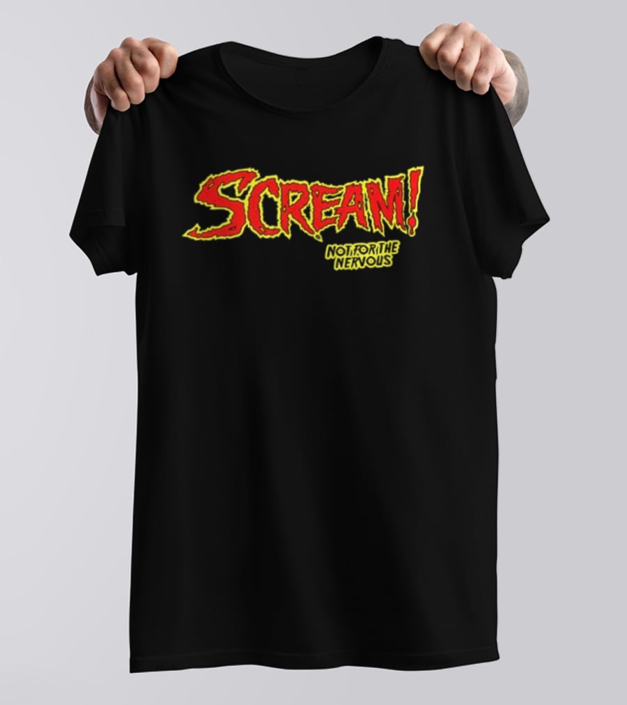 Scream Holiday Special Not For The Nervous Creepiest Special Ever Be Warned 2 Sided T-Shirt