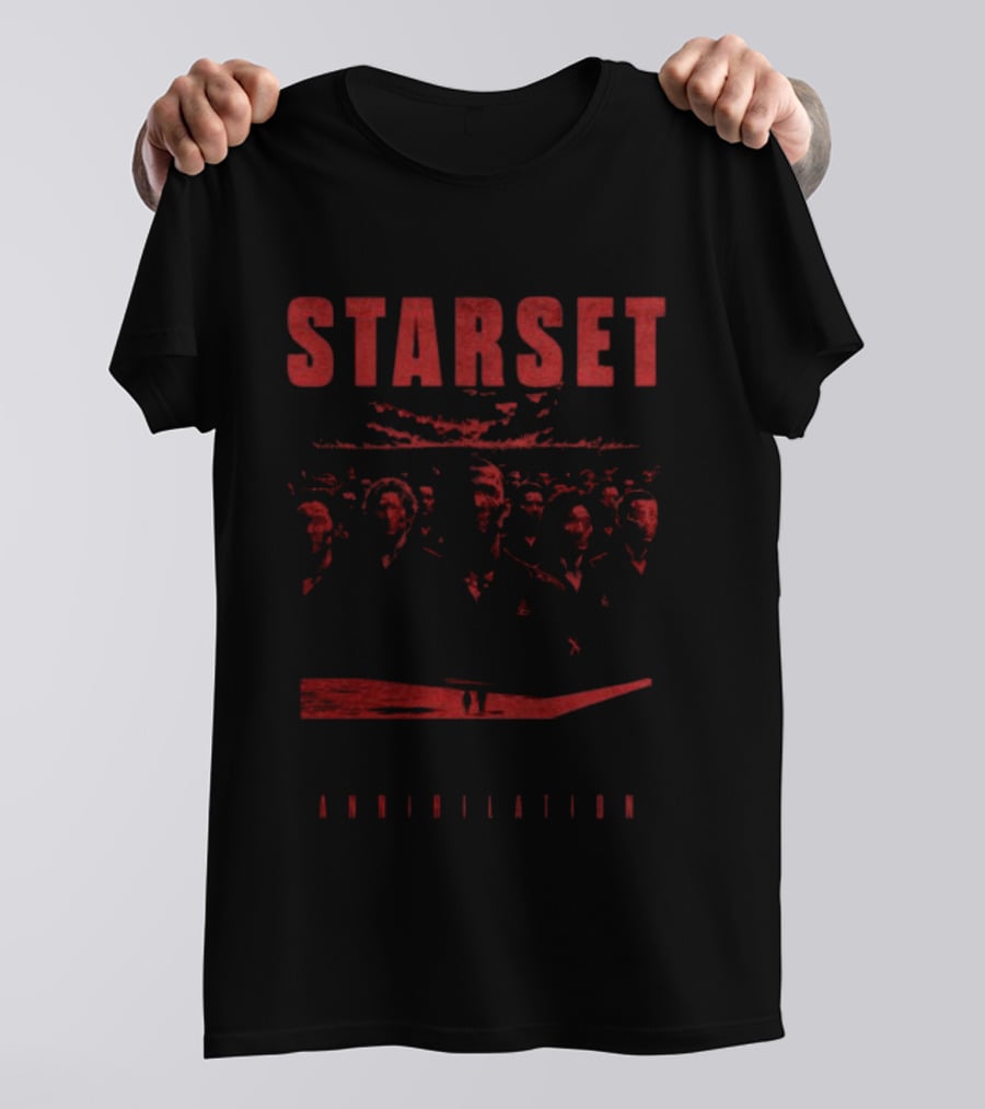 Starset Demonstration Faceless Red T-Shirt