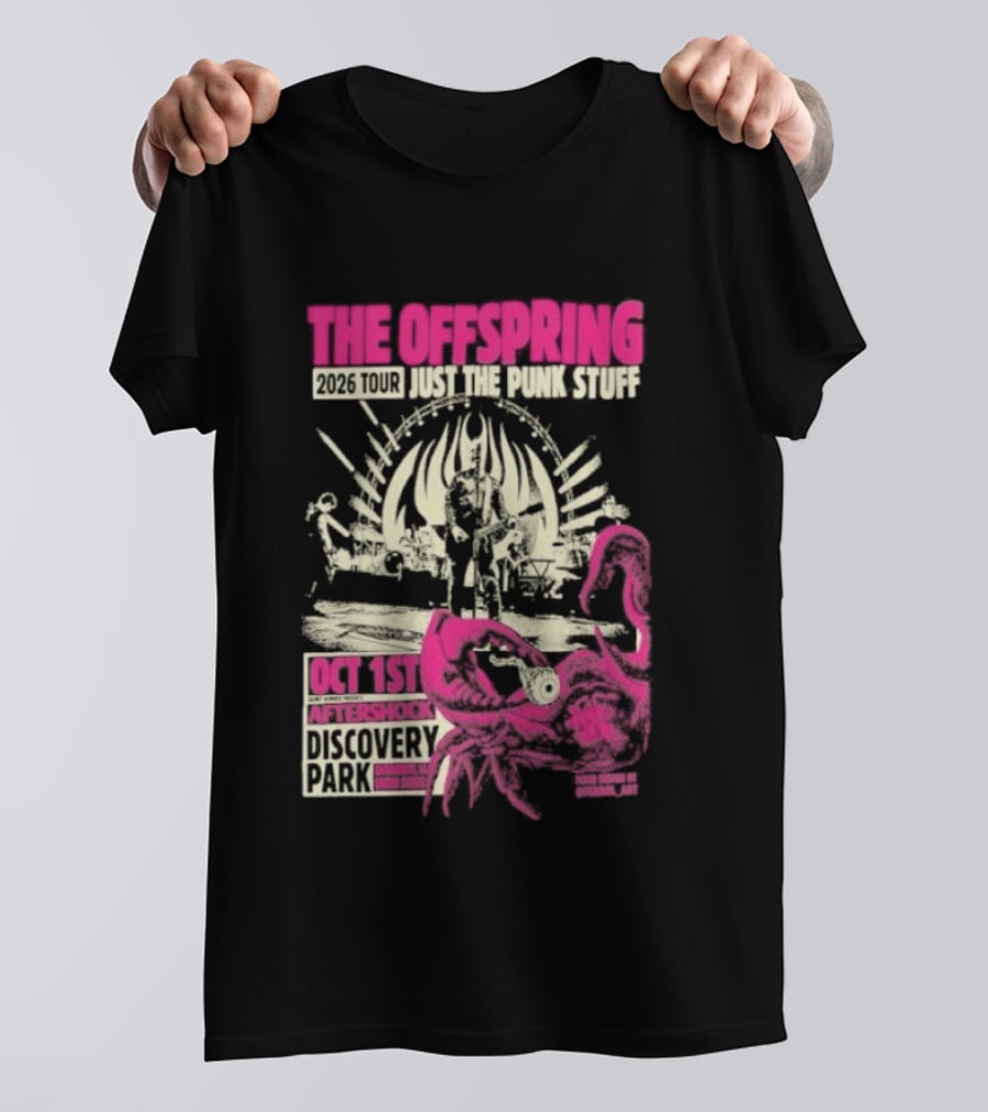 The Offspring Just The Punk Stuff Aftershock Festival 2026 Discovery Park Sacramento Oct 1st T-Shirt