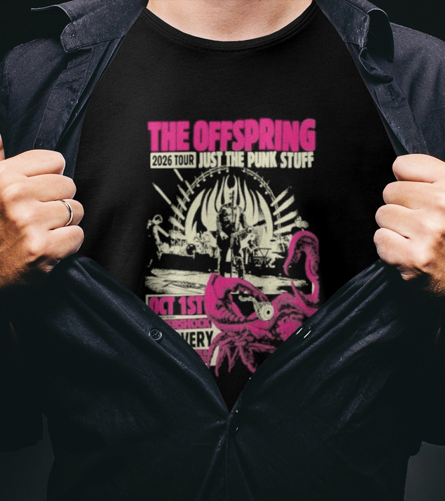 The Offspring Just The Punk Stuff Aftershock Festival 2026 Discovery Park Sacramento Oct 1st T-Shirt