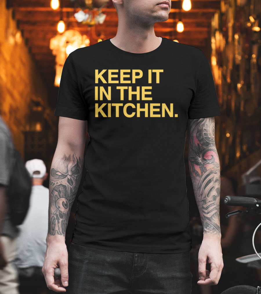 KEEP IT IN THE KITCHEN Notre Dame Fighting Irish Football T-Shirt