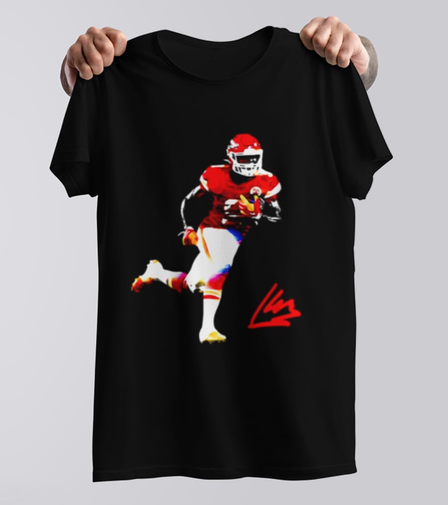 Kenneth Walker III Kansas City Chiefs Running Back Action Play T-Shirt