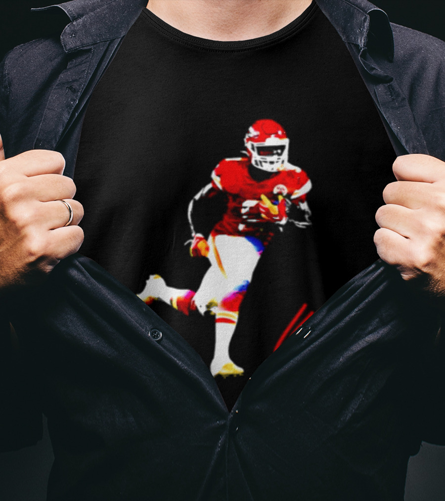 Kenneth Walker III Kansas City Chiefs Running Back Action Play T-Shirt